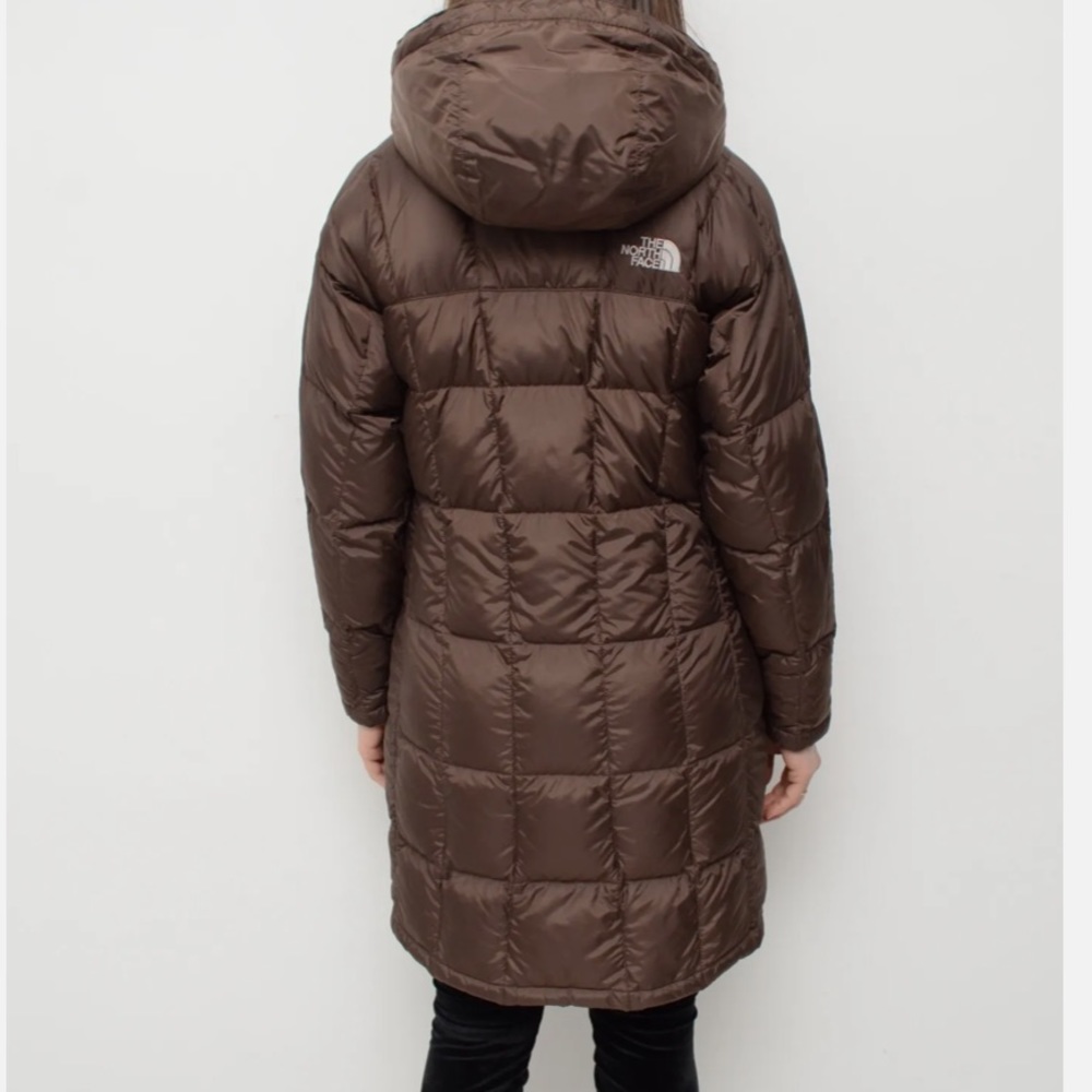 The North Face Quilted Brown Metropolis 600 Down Puffer Parka Jacket